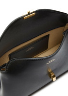 Toteme T-lock Mini Leather Clutch - Black - One Size