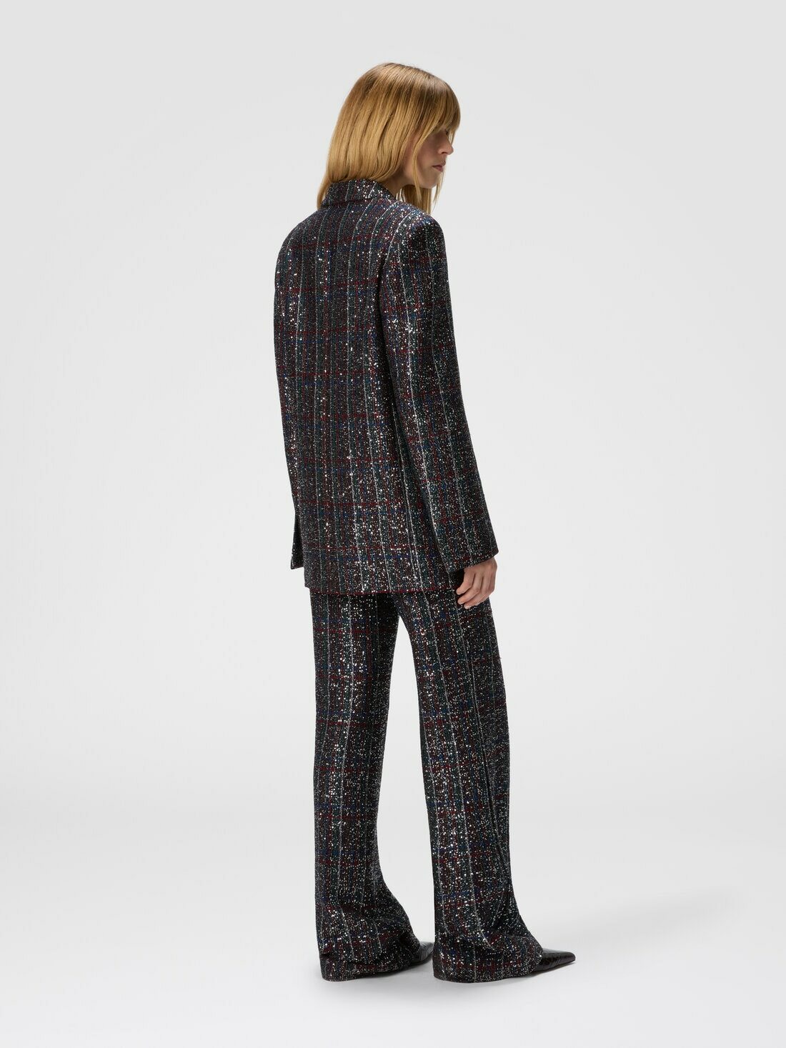 Missoni - Double-breasted blazer with check pattern, Women, Multicoloured