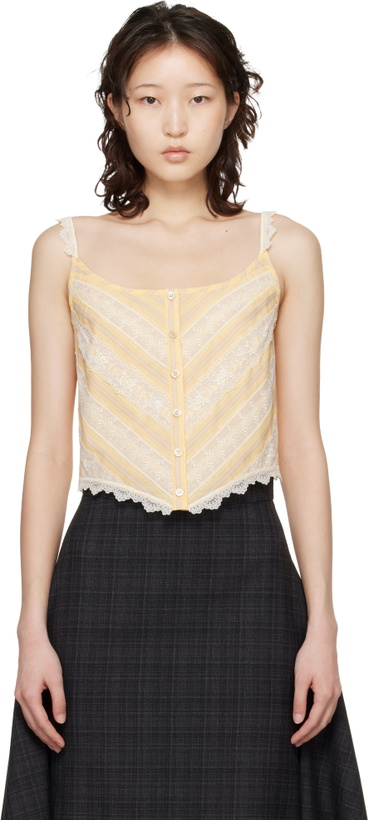 Photo: Anna Sui Yellow Corset Top