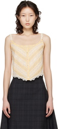 Anna Sui Yellow Corset Top
