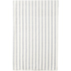 Tekla SSENSE Exclusive Off-White and Blue Stripe Bath Sheet Towel