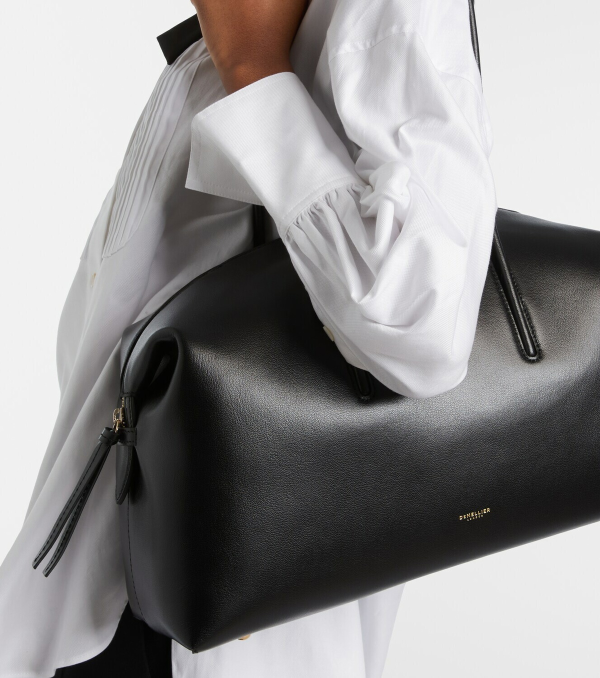 DeMellier Stockholm Large suede top-handle bag