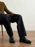 John Lobb - Ridge Smooth and Full-Grain Leather Chelsea Boots - Black