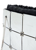 Khaite Emma Mini Panelled Metallic Leather Tote bag - Silver - One Size