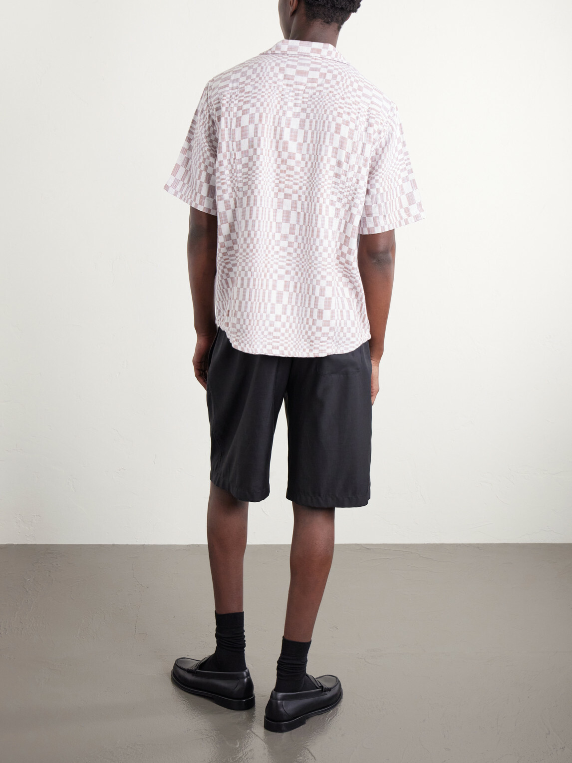 Corridor - High Focus Camp-Collar Checked Cotton Shirt - Red