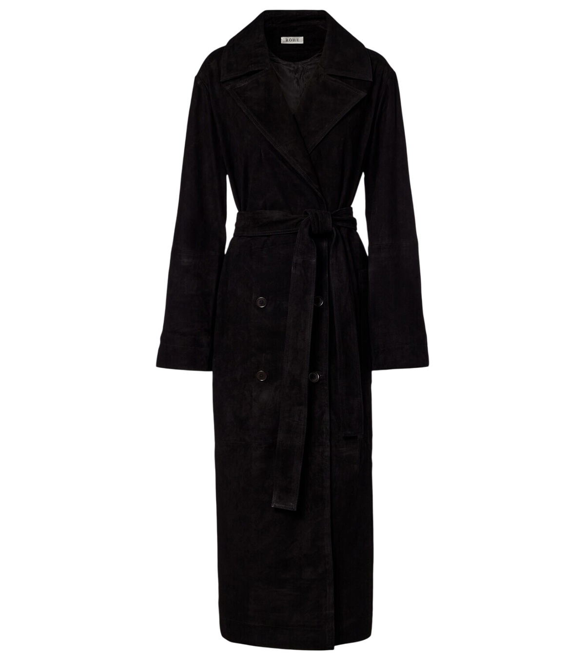 Róhe Suede wrap coat Róhe