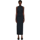 ISSEY MIYAKE Navy Allow Maxi Dress