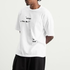 YMC Men's Where Did You Go Print Triple T Shirt in White