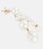 Sophie Bille Brahe - Beverly 14kt gold earrings with pearls