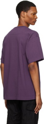 Stone Island Purple Embroidered T-Shirt