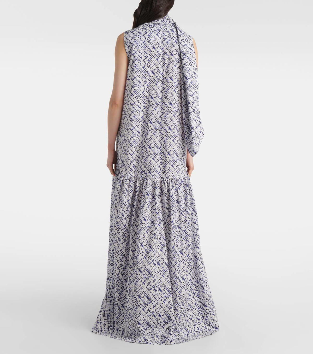 Plan C Printed cotton maxi dress