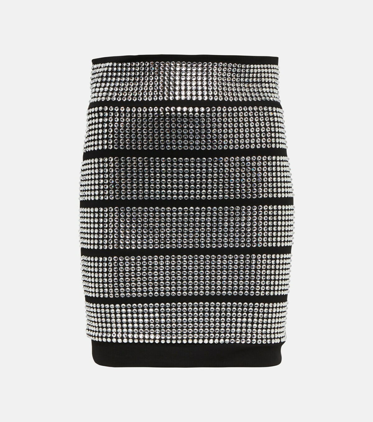 Alexandre Vauthier Crystal-embellished jersey miniskirt