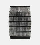Alexandre Vauthier Crystal-embellished jersey miniskirt