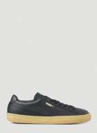 Suede Crepe Leather Sneakers in Black