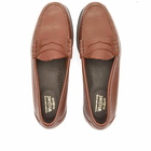 Bass Weejuns Men's Larson Penny Loafer in Mid Brown Tumbled Leather