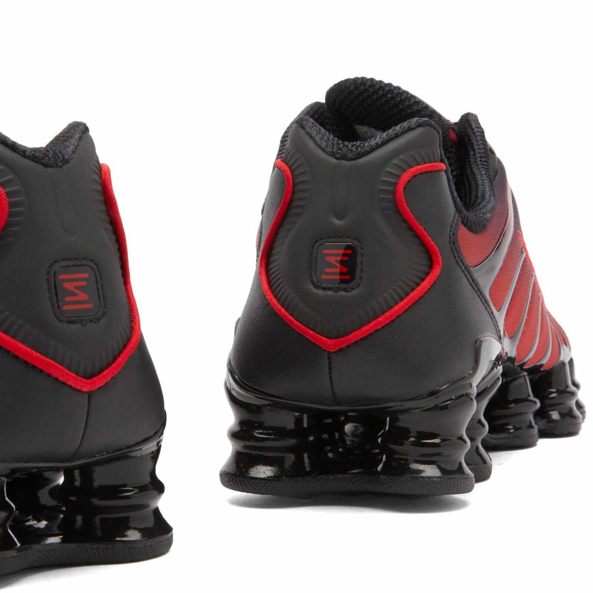 Nike Men's Shox Tl Sneaker in Black/Red Nike