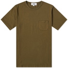 YMC Men's Wild Ones Pocket T-Shirt in Olive
