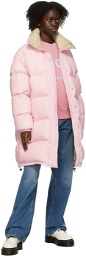 MSGM Pink Down Puffer Coat