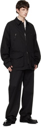 Rier Black Cotton Field Jacket