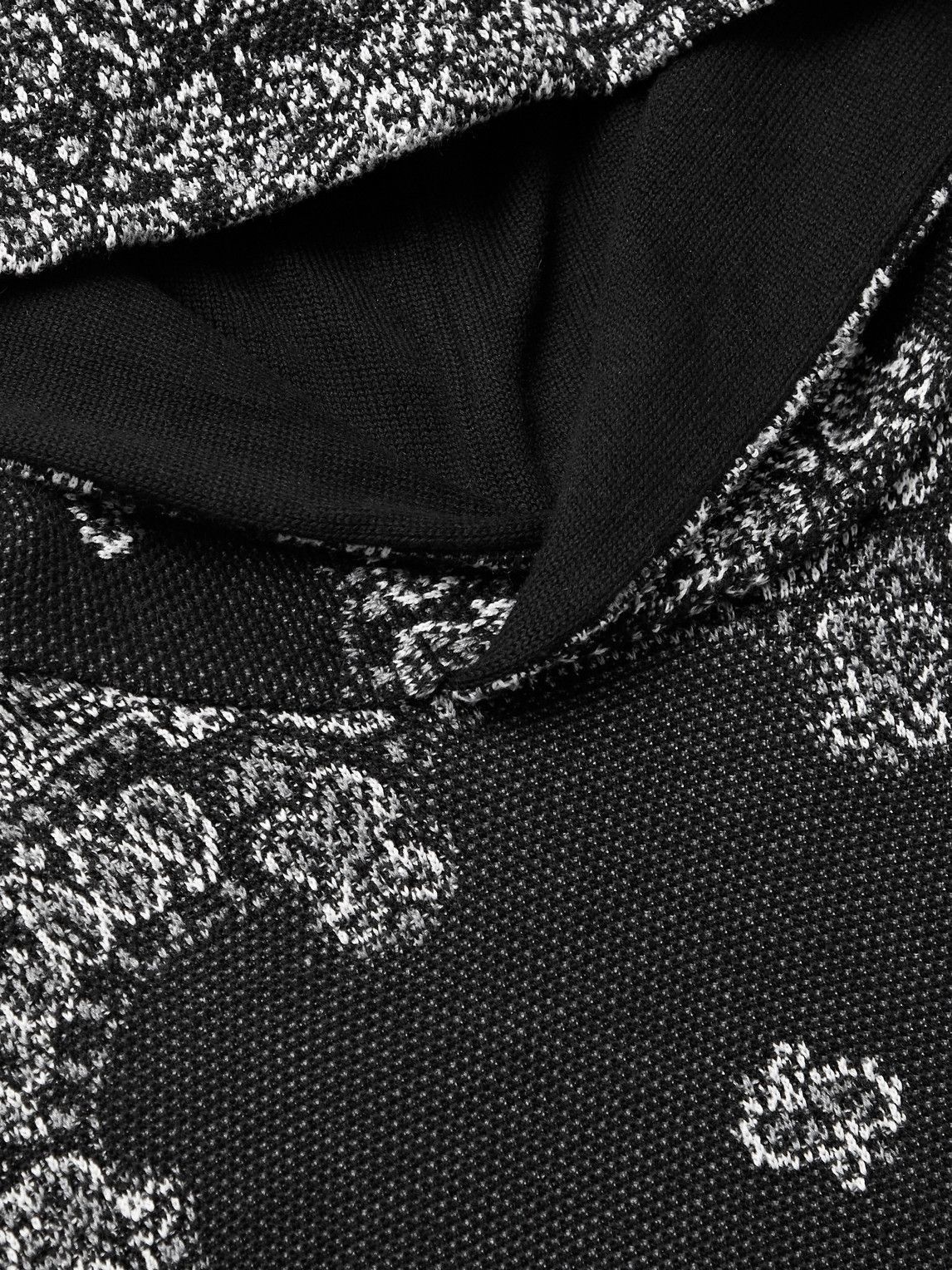 関税送料込み■Amiri■Bandana コットンフーディー AMIRI - Bandana-Jacquard Cotton and Cashmere-Blend Hoodie
