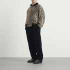 Engineered Garments Men's Leopard Jacquard LL Jacket in Brown