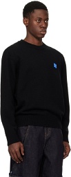 ADER error Black Dropped Shoulder Sweater