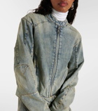 Entire Studios Moto cropped denim jacket