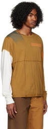 Eckhaus Latta Tan Lapped Long Sleeve T-Shirt