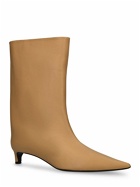 JIL SANDER - 35mm Leather Ankle Boots