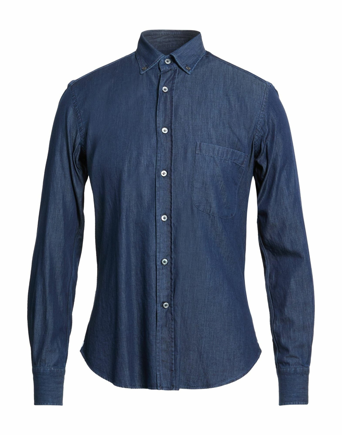 Drumohr Mens Denim shirt in Blue