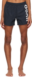 Hugo Navy Quick-Drying Swim Shorts