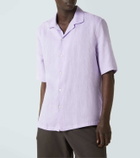Brunello Cucinelli Linen bowling shirt