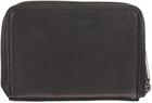 Yohji Yamamoto Black Clasp Pocket Wallet