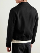 Oliver Spencer - Arlington Wool-Blend Felt Bomber Jacket - Black