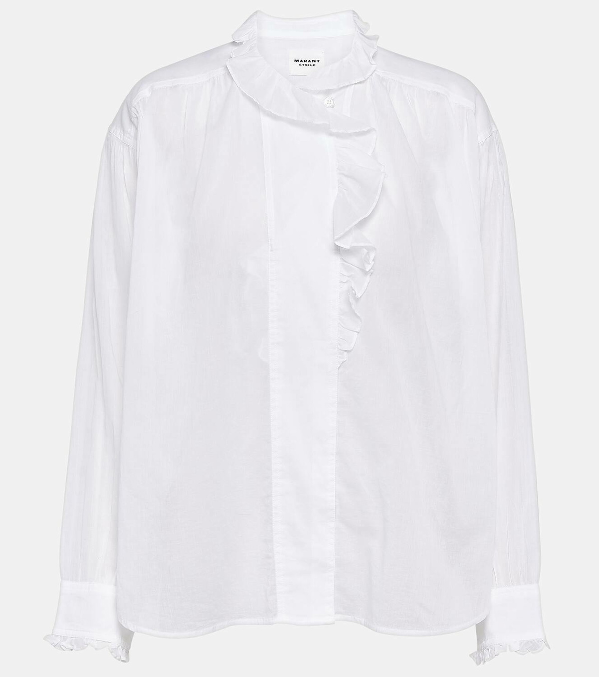 Marant Etoile Pamias ruffled cotton blouse Isabel Marant Etoile