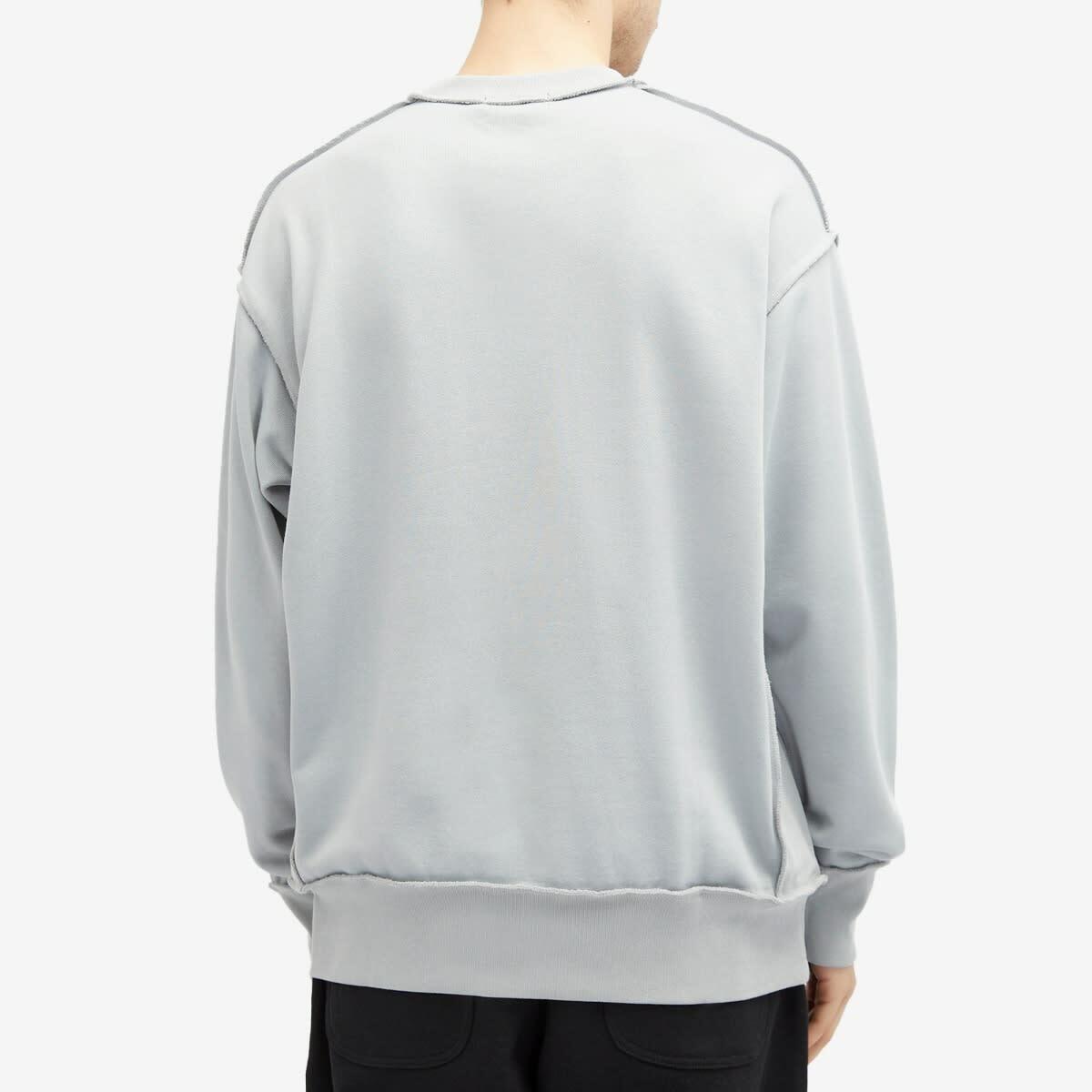 Comme des Garçons Homme Men's CdGH Embroidered Sweatshirt in Blue/Grey