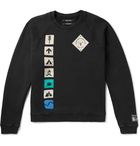 Reese Cooper® - Printed Loopback Cotton-Jersey Sweatshirt - Black