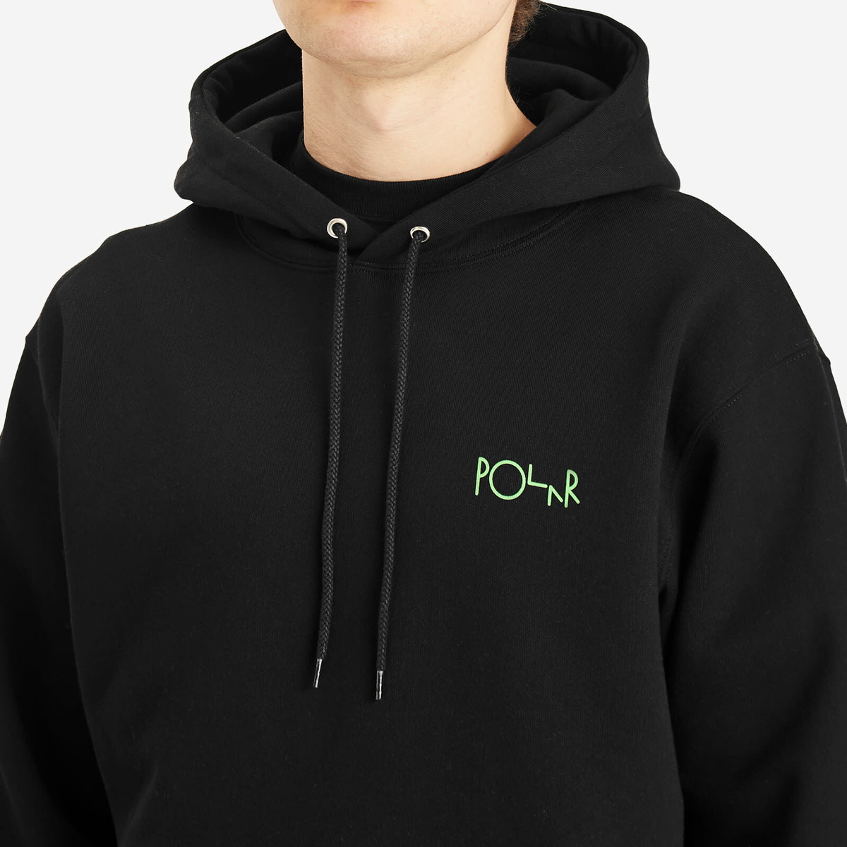 Polar Skate Co. Men's Dave Fill Logo Hoodie in Black