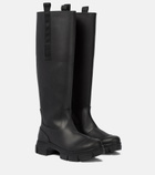 Ganni - Rubber knee-high boots