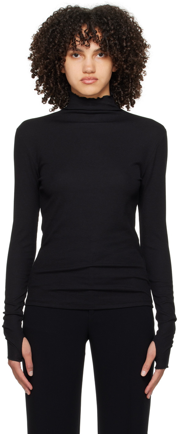 Filippa K Black Mock Neck Turtleneck Filippa K