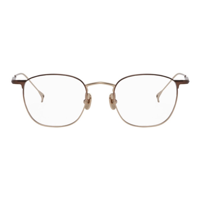 Photo: Issey Miyake Men Gold and Brown Wellington 3 Glasses