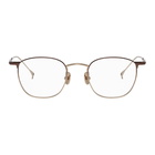 Issey Miyake Men Gold and Brown Wellington 3 Glasses