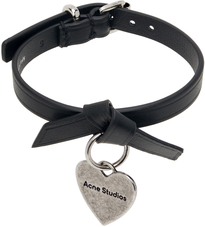 Photo: Acne Studios Black Musubi Charm Bracelet