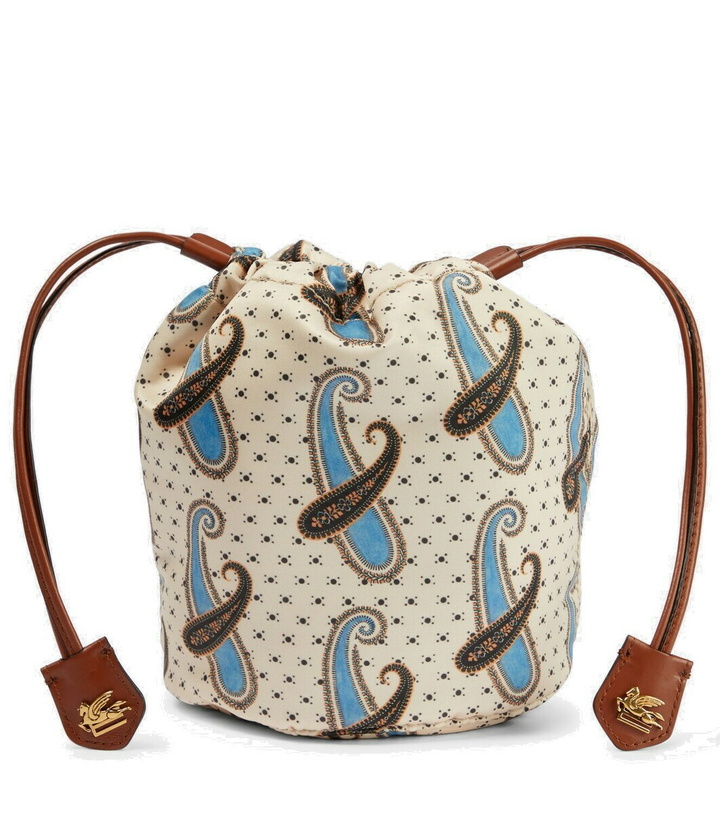 Photo: Etro Nécessaire Mini leather-trimmed pouch