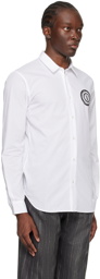 Versace Jeans Couture White V-Emblem Shirt