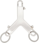 Rick Owens Silver Concordians Cerberus Keychain