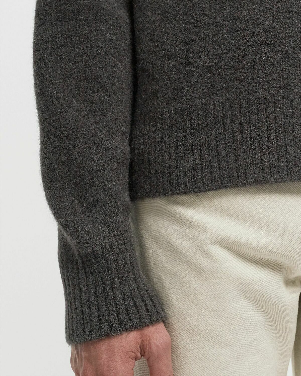 Ami Paris Cardigan Ami De Coeur Ecru Grey Zippers & Cardigans