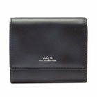 A.P.C. Men's Lois Compact Card Wallet in Black