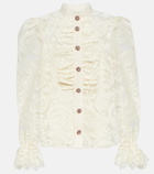 Zimmermann Lyrical cotton-blend lace blouse