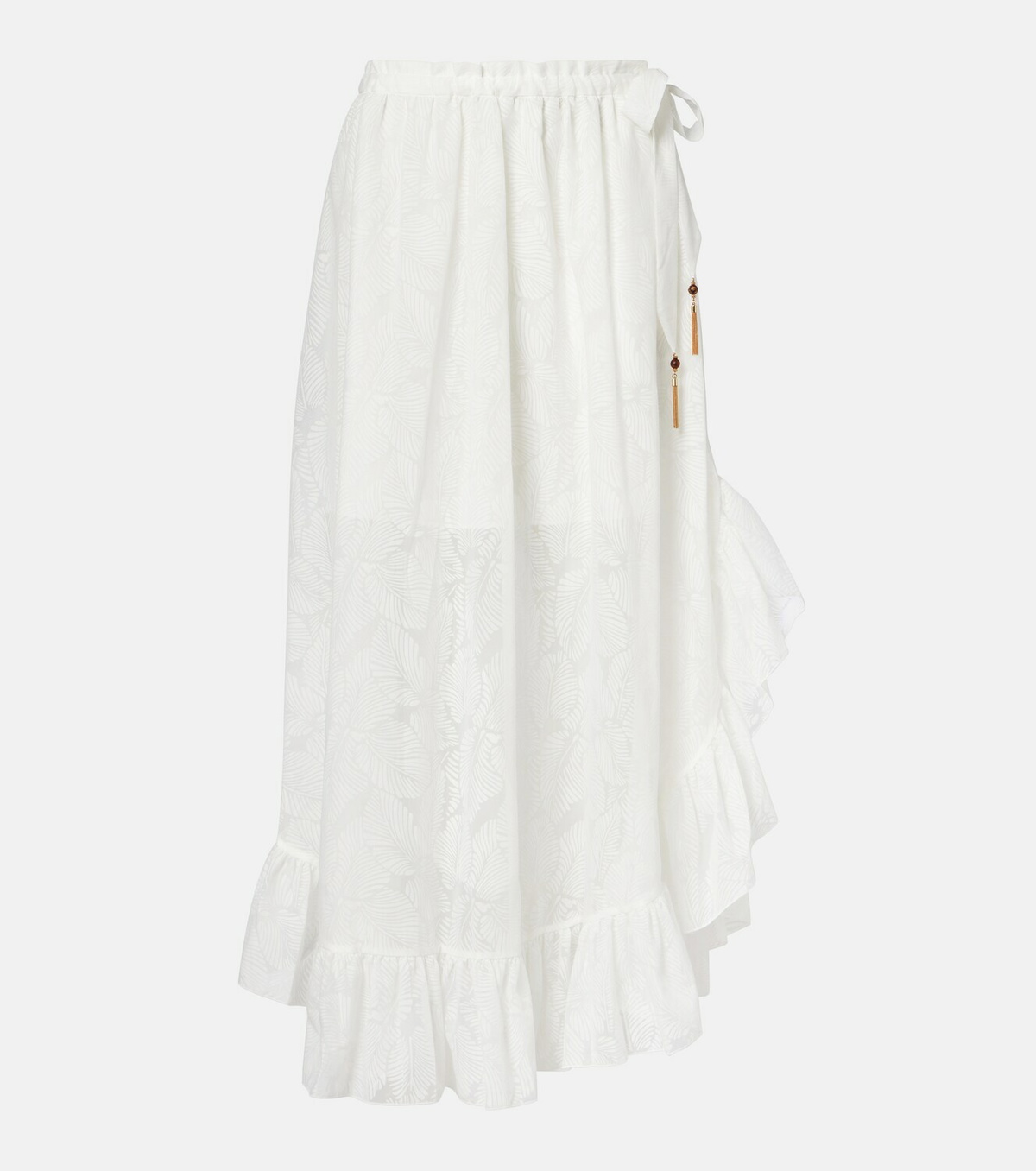 Zimmermann Daylight ruffled cotton-blend maxi skirt